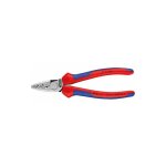 Knipex - pince a sertir pour embout de cable polie avec manche bicolore double composants longueur 180 ...