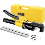 Pince � sertir hydraulique 10t avec 9 matrices hexagonales course 12mm, coffret de outil de sertissage ...