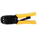 Pince a sertir professionnelle pour connecteurs modulaires rj10 - rj11 - rj12 - rj45 velleman vtm468pn ...