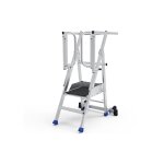 Pirl pliant portillon saloon 2 marches - hauteur max. travail 2. 50m - pirl2rm - ps