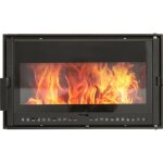 Porte de four � bois htt 631 noire int�grale
