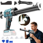 Pistolet � calfeutrer �lectrique compatible avec batterie, pistolet � calfeutrer sans fil de avec lumi�re ...