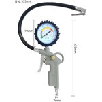 Pistolet gonfleur pneus voiture et camion en aluminium avec manometre pression pneu wika 63mm - 60d - ...