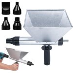 Pistolet joint �lectrique portable avec 4 embouts, pistolet ciment �lectrique en acier inoxydable, sans ...