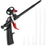 Pistolet mousse, mousse expansive isolante, pas besoin de nettoyer la mousse, corps en m�tal recouvert ...