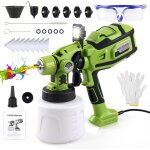 Pistolet peinture 850w hvlp �quip� d'une batterie de 4000 mah, pulv�risateurs de peinture electrique, ...