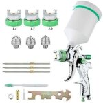 Pistolet � peinture professionnel haute pression kit de pistolet � air comprim� alimentation par gravit� ...