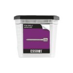 Piton femelle essbox scell - it support bois - 6 x 60 mm pour tige filete m6 mm x 100 mm - boite de ...