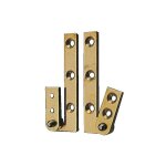 Pivots couds avec petits cts - laiton poli longueur 80 mm gauche - a lenne