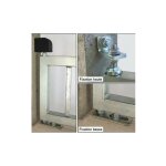 Pivot de portail acier seuil � cheviller - fixation basse 1 trou - carr� 35x35 mm - kit haut et bas