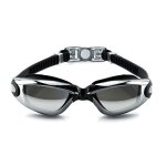 Placage noir - lunettes natation - lunette de piscine anti bu�e et protection uv avec boite de rangement ...