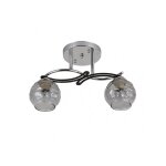 Plafonnier de 2 lumi�res mod�le etna chrome - fabrilamp