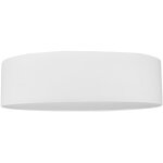 Plafonnier abat jours en tissus blanc cylindre diam 48 cm josefina