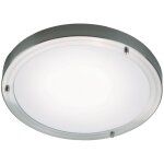 Nordlux - plafonnier ancona maxi verrerie acier bross�, h. 8. 4 - ip44 - e27 / int�rieur