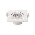 Plafonnier carré encastrable blanc led 7w cob éclairage 35w - blanc chaud 2700k Plafonnier carré encastrable blanc led 7w cob éclairage 35w - blanc chaud 2700k