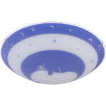 Etc - shop - plafonnier chambre enfants verre enfants chambre toiles bb enfant plafonnier lune bleu, ...