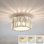 Plafonnier en cristal ? lustre led semi - encastr�, id�al pour les cuisines, les chambres et les entr�es, ...