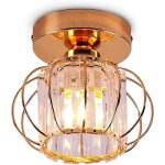 Plafonnier en cristal moderne e27 led plafonnier mini lustre en cristal pour cuisine salle  manger chambre ...