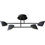 Mantra - plafonnier design, plafonnier design capuccina 4l noir en metal Mantra - plafonnier design, plafonnier design capuccina 4l noir en metal