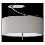 Mantra - plafonnier design, plafonnier eve 2l cr�me / chrome en fabric