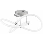 Plafonnier dimmable avec t�l�commande plafonnier led design luminaire de salon, m�tal chrom�, plastique ...