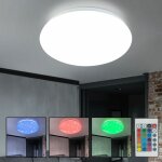 Plafonnier effet ciel étoilé plafonnier avec changeur de couleurs, led rvb 15 watts blanc chaud 580 lumens, ... Plafonnier effet ciel étoilé plafonnier avec changeur de couleurs, led rvb 15 watts blanc chaud 580 lumens, ...
