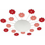 Eglo - plafonnier pour enfants rose spot de salle de jeux applique en verre ronde micasa 4203. 651. 000. ...