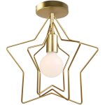 Plafonnier industrielle led design toile ajustable diy lampe de plafond crative en mtal dor cuisine ...