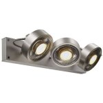 Plafonniers int�rieurs kalu 3 spots qpar111 plafonnier alu bross�. es111 max. 3x75w slv 147326