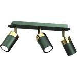 Plafonnier joker vert / or 3xgu10