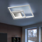 Plafonnier led lampe de plafond à 3 flammes pour le salon moderne, moderne argenté, 1x led 12w 1100lm ... Plafonnier led lampe de plafond à 3 flammes pour le salon moderne, moderne argenté, 1x led 12w 1100lm ...
