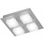 Plafonnier led 4 flammes lampe de salon plafond moderne plafonnier verre blanc, carré, 4x led 3w 240lm ... Plafonnier led 4 flammes lampe de salon plafond moderne plafonnier verre blanc, carré, 4x led 3w 240lm ...