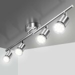 Plafonnier led 4 spot orientable, �clairage de plafond 4xgu10 spot led angle r�glable luminaire plafonnier ...