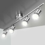 Plafonnier led 4 spot orientable, clairage de plafond 4xgu10 spot led angle rglable luminaire plafonnier ...