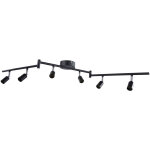 Sjlerst - plafonnier led 6 spots orientables blanc du jour 6 x ampoules gu10 applique, t�te d'�clairage ...