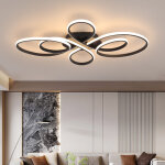 Plafonnier led 80 cm, lustre led cr�atif � anneau de fleurs 82 w, plafonnier moderne, lumi�re blanche ...