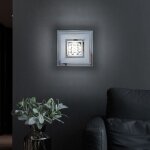 Esto - plafonnier led applique chromé plafonnier verre satiné lampe de cuisine, interrupteur cristaux, ... Esto - plafonnier led applique chromé plafonnier verre satiné lampe de cuisine, interrupteur cristaux, ...