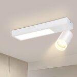 Plafonnier led blanc - spot de plafond gu10 lampe de couloir 3000k spot de plafond 10w applique murale ...