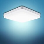 Plafonnier led carr� 12w, luminaire plafond, �clairage int�rieur, lampe lumiere moderne pour salle de ...