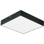 Plafonnier led carr� 24w 2270 lm noir ? 3 couleurs r�glables 3000k - 6500k ? catalina ? horoz