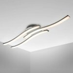 Vurahome - plafonnier led design moderne, �clairage plafond en forme de vague, modules led 3x6w int�gr�s, ...