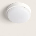 Efectoled - plafonnier led extrieur rond 25w hublot white ip65 175 mm avec dtecteur de mouvement 6500k ...