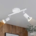 Plafonnier led gu10 blanc - plafonnier moderne 2 ampoules spots de plafond applique spot de plafond pour ...