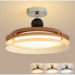 Plafonnier led haut de gamme, plafonnier vintage du milieu du si�cle, lustre de plafond design, 3 temp�ratures ...