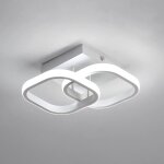 Goeco - plafonnier led, plafonnier moderne 22w 2550lm, lustre blanc acrylique, lampe de plafond 6000k ... Goeco - plafonnier led, plafonnier moderne 22w 2550lm, lustre blanc acrylique, lampe de plafond 6000k ...