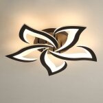 Comely - plafonnier led moderne, 60w 6000lm creative fleur de forme acrylique lampe de plafond, 5 t�tes ...