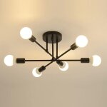 Goeco - plafonnier led moderne, rtro lustre lampe suspension vintage 6 lumires e27 base, lustre luminaire ...