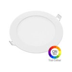 Optonica - plafonnier led rond 18w extra plat encastrable irc95 - blanc chaud 2700k