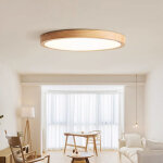Plafonnier led rond extra - plat ? montage encastr� avec variation continue ? lampe de plafond moderne ...