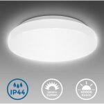 B. k. licht plafonnier led salle de bain �29cm ip44 protection eau platine 12w 1200lm lumi�re blanche ...